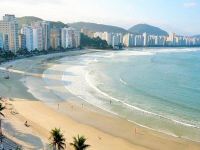 Praia da enseada no guarujá